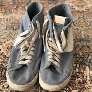 Nike Blazer Mid Mesh High Top Sneaker in blue